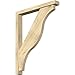 Ekena Millwork BKT0402X30X38FST05RDF Funston Block Rough Sawn Bracket w/Offset Brace, Douglas Fir