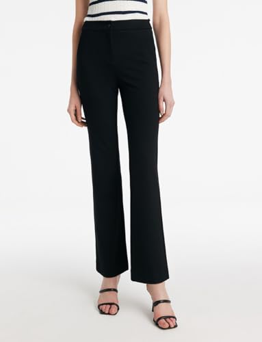 Women Bootcut Dress Pants Business Casual Slim Micro-Flared Work Pants Trousers Pants with Pockets Office Slacks2