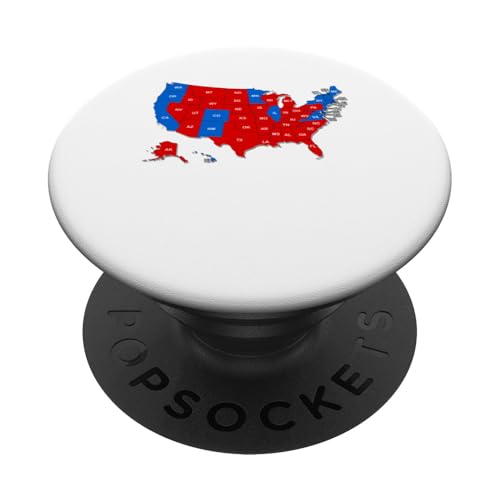 USA Map Election 2024 results election 47th president states PopSockets PopGrip Adhesivo