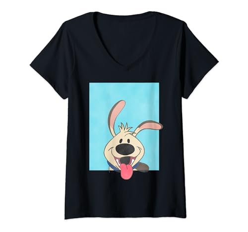 T-shirt Mulan col en V style décontracté pour sorties de week-end