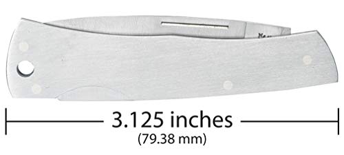 Image of Case WR XX Pocket Knife Brushed Stainless Executive Lockback Item #004 - (M1059L SS) - Length Closed: 3 1 /8 Inches