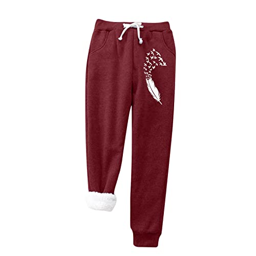 Pantalon de yoga chaud velours femme doublure polaire extensible Y L