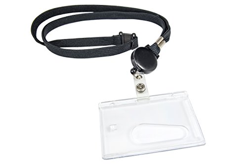 Set - Lanyard negro con yoyó y tarjetero mate Cover