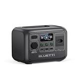 BLUETTI AC2A Gerador de Energia Solar, Bateria LiFePO4 de 204Wh com 1 Saída CA 220V / 300W (600W Power Lifting), Recarga de 0-80% em 30 Min, Estação de Energia para Camping, Viagens