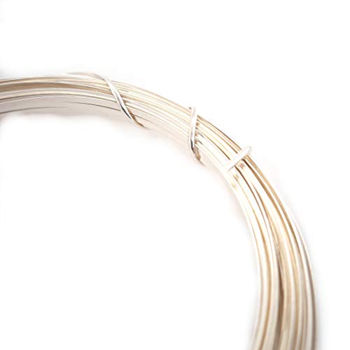 Image of 1 Ounce (22 Ft) 935 Argentium Silver Wire 18 Gauge, Half Round, Dead Soft - from Craft Wire