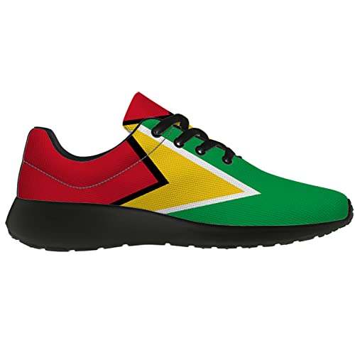 Flag of Guyana Shoes Womens Mens Tennis Walking Shoes Lightweight Breathable Fashion Sneakers Gifts for Her,Him2