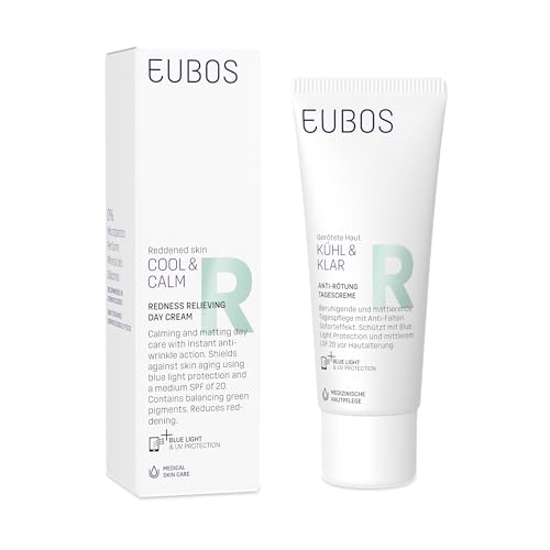 EUBOS FRAIS & NET ANTI-ROUGEURS | Crème de Jour | Soin Apaisant et Matifiant pour Peaux Rougies | SPF 20 | Protège de la Lumière Bleue | Recommandé par...