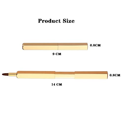 Miniatura 2 de Exquisitos aplicadores profesionales de pinceles de labios, pinceles retráctiles, herramienta de pincel de maquillaje brillante para lápiz labial