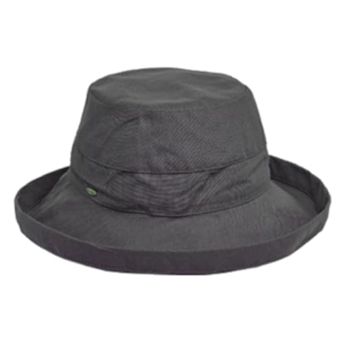 [SCALA(スカラ)]帽子 LC484 BALI バリ ハット 帽子 婦人 レディース UVカット 12カラー レディース チャコール 日本 56-60cm (FREE サイズ)