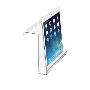 Adir Treadmill Tablet Holder – Exercise Bike Reading Stand/Acrylic Book Holder – Clear Acrylic Stand for Ipad, Tablet, Magazines and Books (9x11x 3.5 Inches)