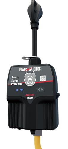 Image of Power Watchdog PWD30W Smart RV Surge Protector, 30A, WiFi & Bluetooth | Patented WiFi & Bluetooth connectivity monitors voltage /amperage /wattage. IP65 water-resistant.