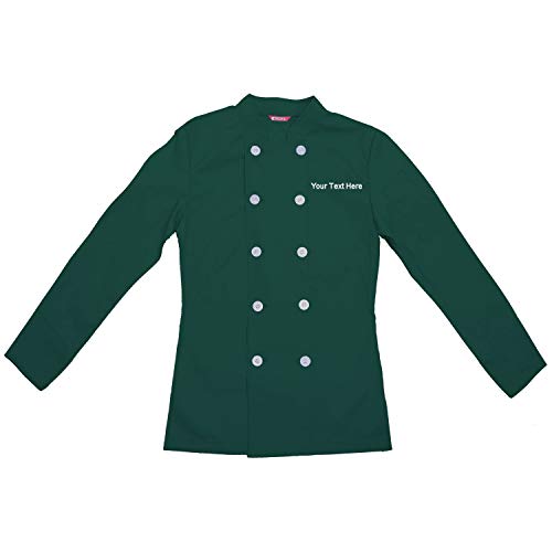 Embroidered Women's Chef Coat Chef Shirt Cook Coat Personalized with Your Text