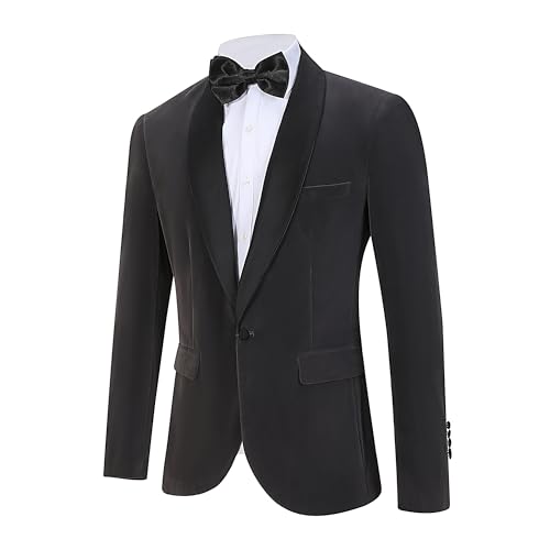 Men Suit Blazer Tuxedo Slim Fit Velvet Party Wedding Prom