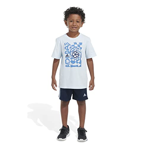 Image of adidas Baby Boy's Tee and Shorts Set (Infant)