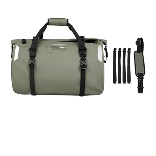 Sac moto de voyage 45L vert armée pour aventure de plein air