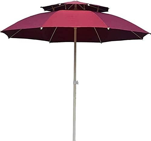 NMDCDH Housewares Sun Parasol Umbrella Garden Double Top Patio Parasol for Backyard/Poolside/Deck，Outdoor Table Market Umbrella with Crank, 8 Ribs，Waterproof UV Protection Without Base (