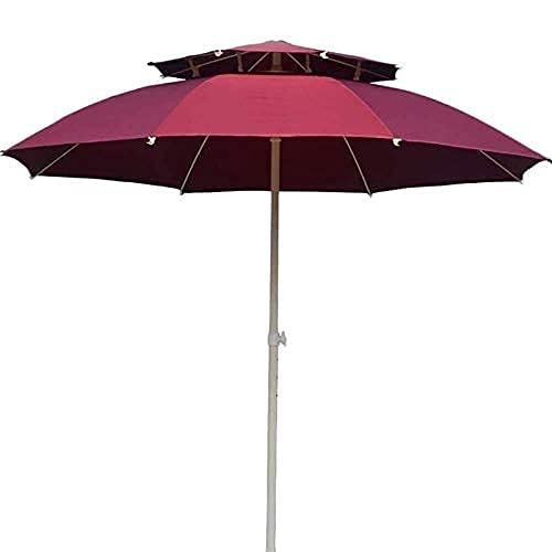 Nmdcdh Housewares Sun Parasol Umbrella Garden Double Top Patio Parasol For Backyard/Poolside/Deck，Outdoor Table Market Umbrella With Crank, 8 Ribs，Waterproof Uv Protection Without Base ( #TOP3