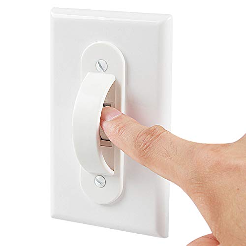 Lisol Wall Switch Guards Plate Covers Child Safety Security Home Decor (2 Pack), White - Keeps Light On Or Off Protects Your Lights Or Circuits From Accidentally Being Turned On Or Off #TOP2