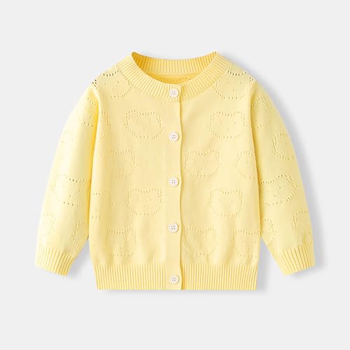 Girls Fall Cute Cardigan Button Down Simple Long Sleeve Girl Solid Color Casual Comfy Classic Trave Outwear 3-8 Years2