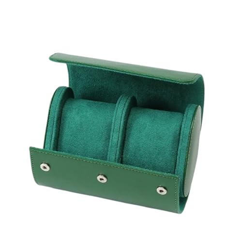 UBOHUZ Organizador de relojes de viaje, 2 unidades, estuche de cuero sintético enrollable, bolsa de almacenamiento, joyero, expositor for hombres y mujeres. Para Cumpleaños(M)