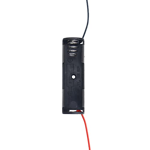Image of Electronic Spices AA 1 Cell Battery Holder Hard Plastic Case With Wire Pack of 1 (1 X 1.5v = 1.5volt)