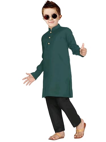 Image of Trustous Elegant Ethnic Wear Boys's Cotton Kurta Pyjama Sets