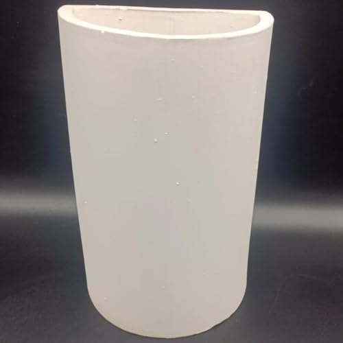 Aplique artesanal de pared para colgar TEJA NUEVO BLANCO 30x18cm