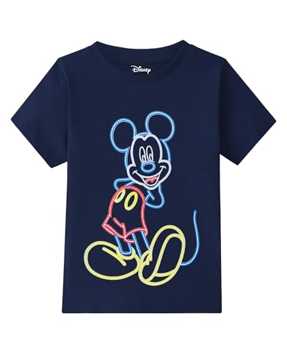 Image of Kuchipoo Disney Boys Half Sleeves Regular Fit Cotton T-Shirt
