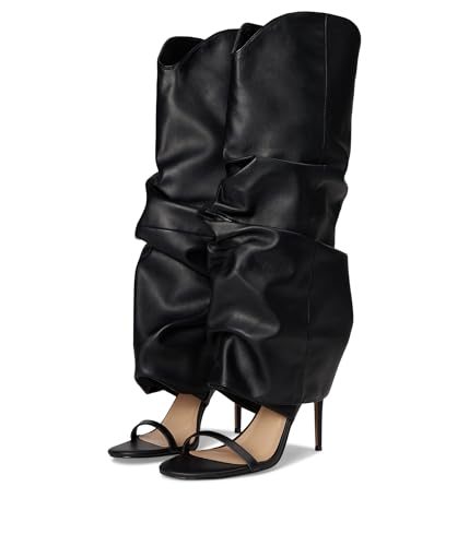 Steve Madden Womens Ravine Black Leather 7.5 Medium