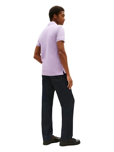 Image of Tommy Hilfiger Men's Short Sleeve Polo Shirts in Slim Fit with Stretch and Organic Pique Cotton