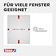 tesa Insect Stop Standard Fliegengitter für Fenster - Insektenschutz zuschneidbar - Mückenschutz ohne Bohren - 1 x Fliegen Netz - 130 cm x 150 cm - Anthrazit