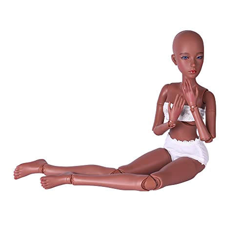 Ucanaan Customized 1/3 Bjd Doll 24 Inch Ball Jointed Dolls + Basic Makeup + Different Hands,Free To Change Diy Dolls(Brown Eyes) #TOP2