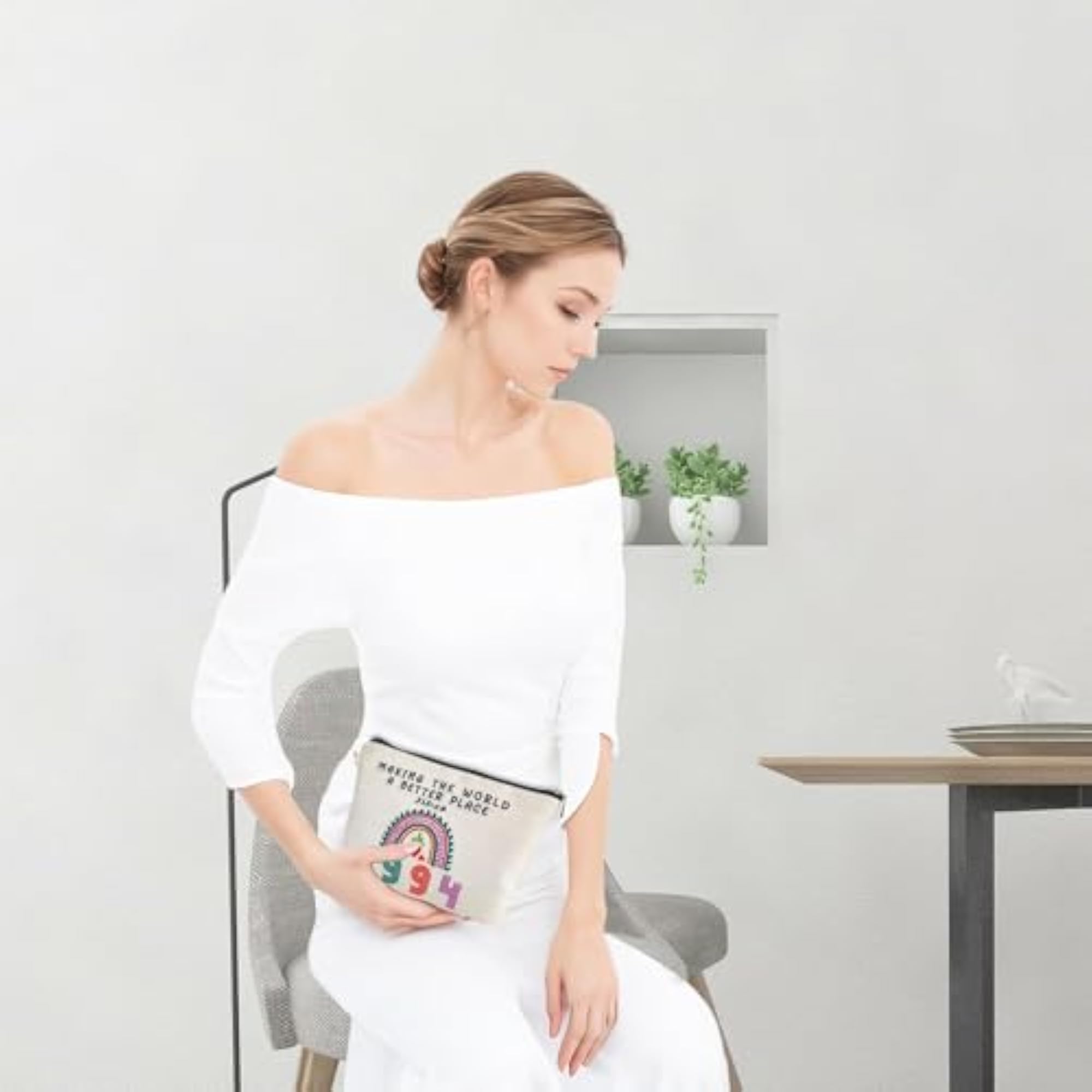 Birthday Gifts for Women Makeup Bag, Happy Birthday Gift