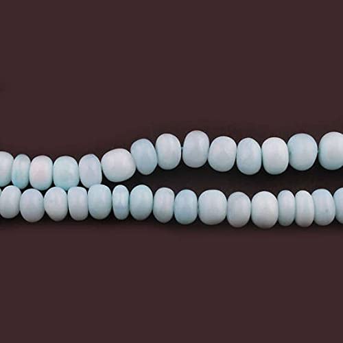 Perles opale bleue naturelle rondelles lisses briolettes 6-11mm pour fil bijoux