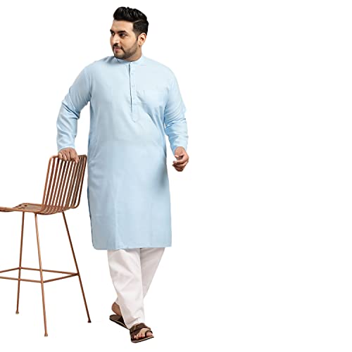 Image of SOJANYA (Since 1958, Men's Silk Blend Grey Kurta Pyjama & Silk Blend Jacket Combo
