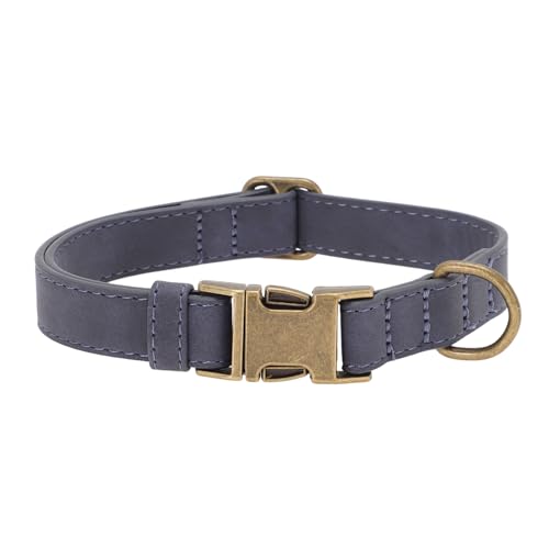 Collar para perro mediano ajustable y durable azul