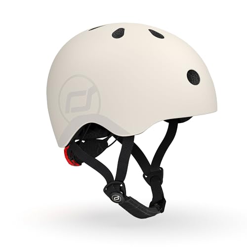 Scoot & Ride Kask rowerowy dla dzieci, ash, 51 do 55 cm