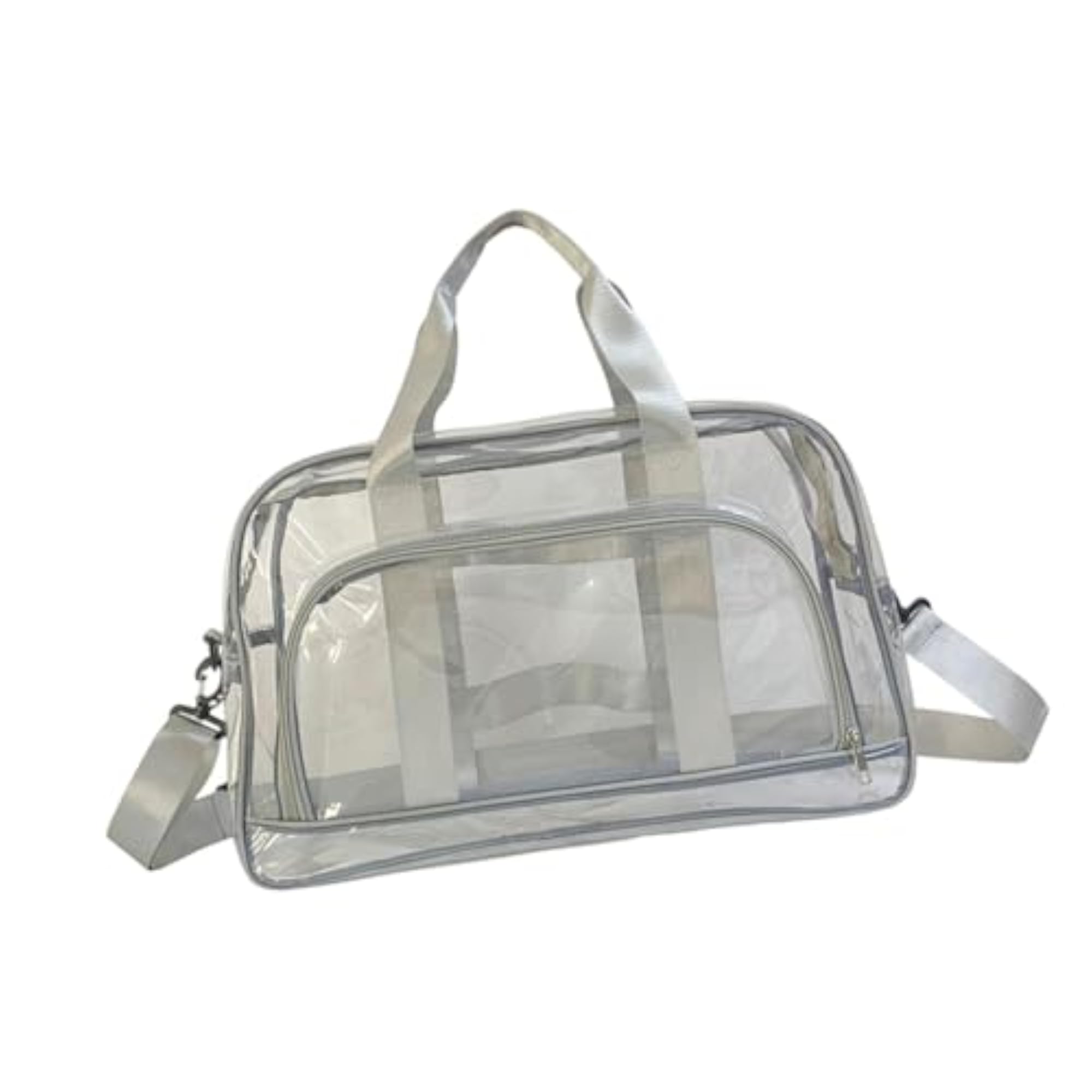 Clear Toiletry Bag Waterproof PVC Tote, Gray