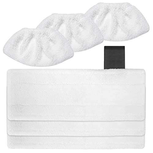 Chiffons de Rechange pour Nettoyeur Vapeur Bonnettes Microfibre compatible avec Karcher SC2 SC3 SC4 SC5 Lingettes Serpillière pour Balais Vapeur Cover