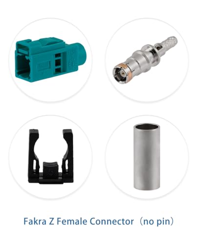 10 conectores Fakra Z hembra para cable coaxial miniatura 4