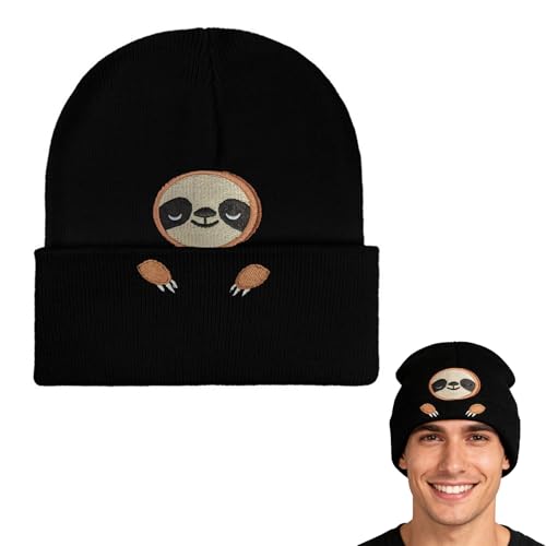 YingMengZhiGe Faultier Mütze,Lustige Mützen,Warm Und...