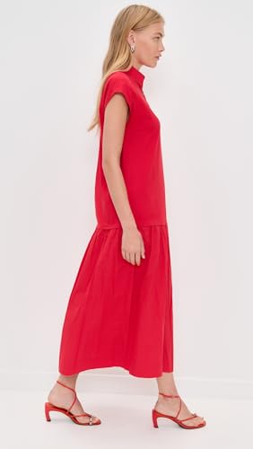 Women's Red Darcy Dress4