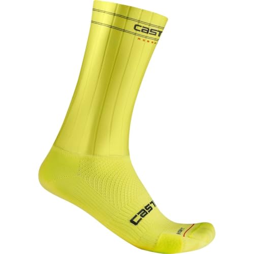 CASTELLI Unisex Fast Feet 3 Sock, Breathable Performance Cycling Apparel Sock for Road & Gravel Biking, Men & Women