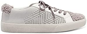 Vince Camuto Women's Footwear Women's Myralyn Casual Sneaker, Dark Taupe/Silver, 5.5 | Image 6