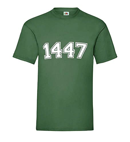 T-shirt vert bouteille XXXL haut en couleur pour homme grande taille