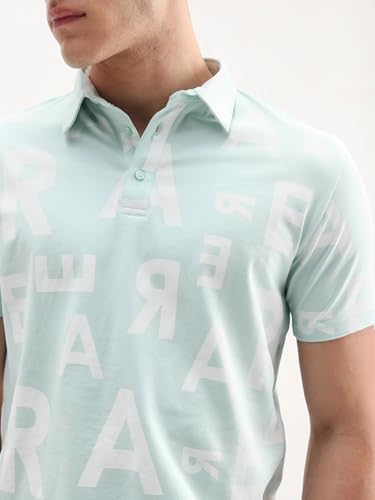 Image of Rare Rabbit Regular fit Monogram Print Polo