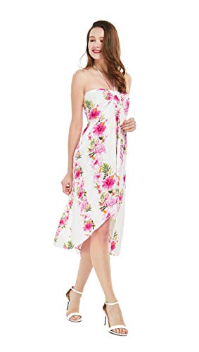 Image of Women's Hawaiian Luau Halter Dress in Signature Prints