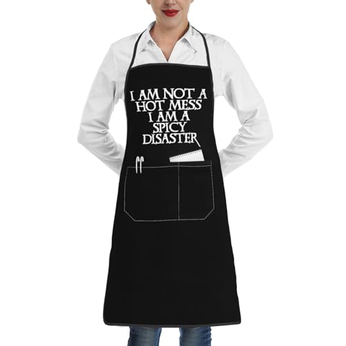 YVNUM I Am Not A Hot Mess I Am A Spicy Disaster Apron