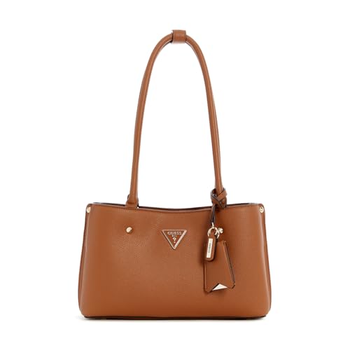 Sac Meridian Girlfriend Satchel Cognac Guess pour femme élégante