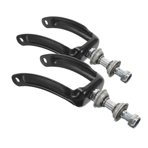 MOLUCKFU 2個属製前輪ブラケット 車椅子用ホイールブラケット 交換用フロントホイールフォーク 耐久性のある車椅子部品